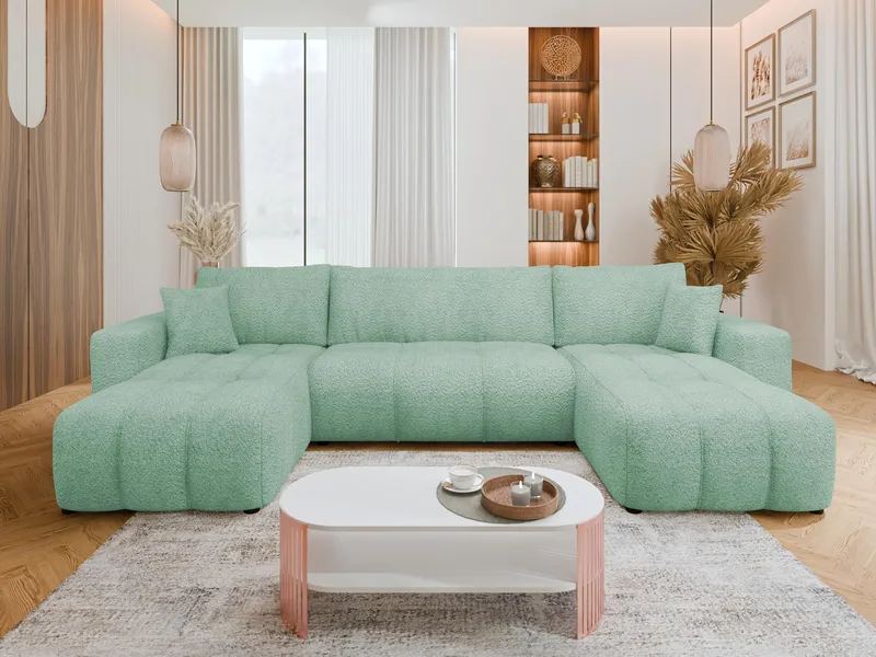 Flo Bäddsoffa Dubbeldivan 4-sits - Mintgrön - Möbler - Soffa - Bäddsoffa