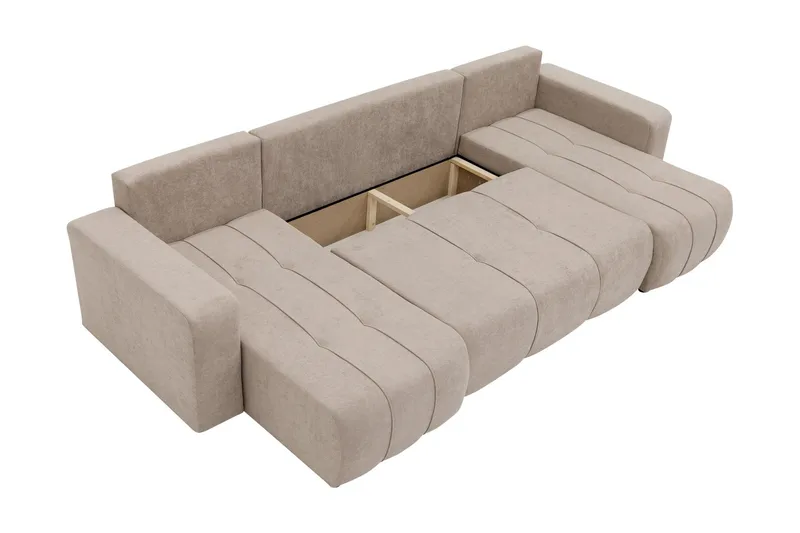 Flo Bäddsoffa Dubbeldivan 4-sits - Svart - Möbler - Soffa - Bäddsoffa