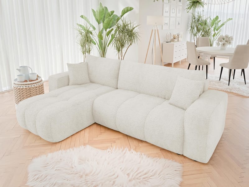 Flo Bäddsoffa med Divan 3-sits - Beige - Möbler - Soffa - Bäddsoffa