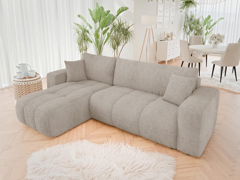 Flo Bäddsoffa med Divan 3-sits - Grå - Möbler - Soffa - Bäddsoffa