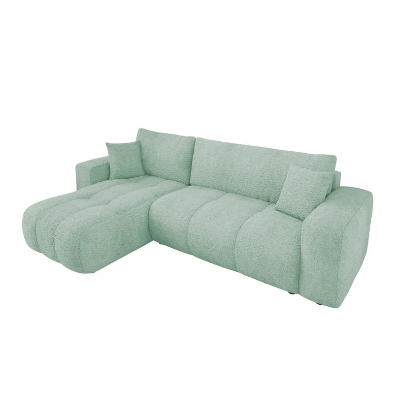 Flo Bäddsoffa med Divan 3-sits - Grön - Möbler - Soffa - Bäddsoffa