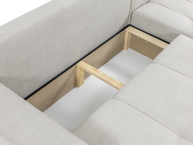Flo Bäddsoffa med Divan 3-sits - Ljusgrå - Möbler - Soffa - Bäddsoffa