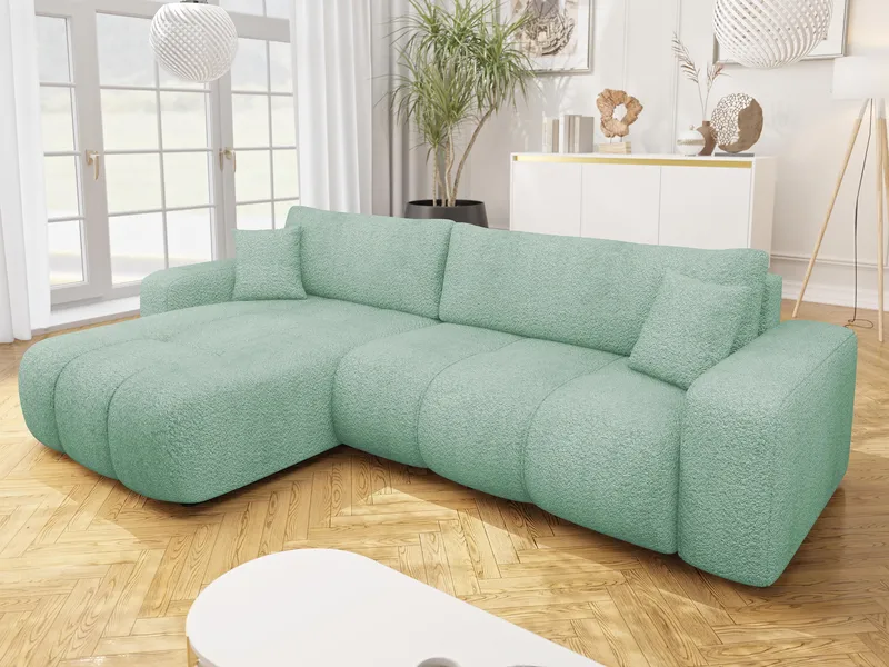 Flo Bäddsoffa med Divan 3-sits - Mintgrön - Möbler - Soffa - Bäddsoffa