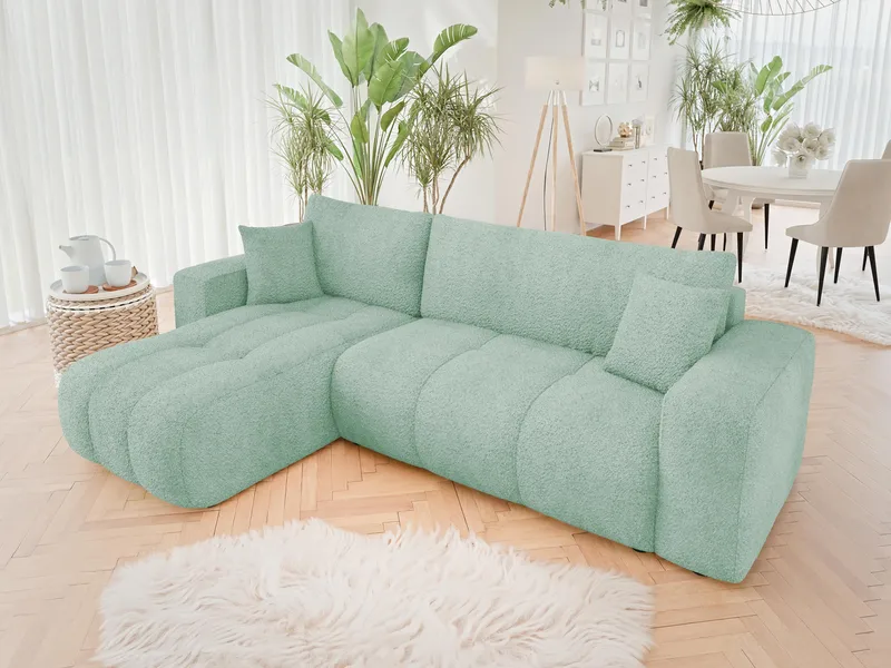 Flo Bäddsoffa med Divan 3-sits - Mintgrön - Möbler - Soffa - Bäddsoffa