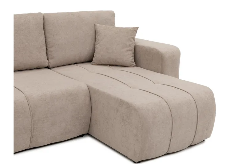 Flo Bäddsoffa med Divan 3-sits - Svart - Möbler - Soffa - Bäddsoffa