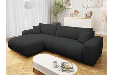Flo Bäddsoffa med Divan 3-sits - Svart - Möbler - Soffa - Bäddsoffa