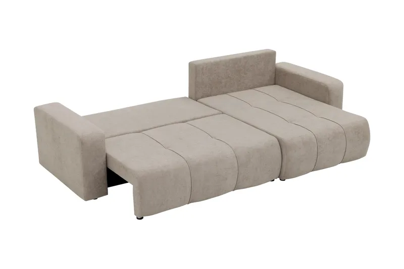 Flo Bäddsoffa med Divan 3-sits - Svart - Möbler - Soffa - Bäddsoffa