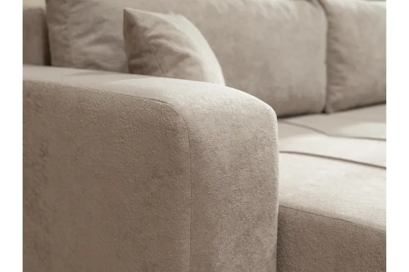 Flo Bäddsoffa med Divan 3-sits - Svart - Möbler - Soffa - Bäddsoffa