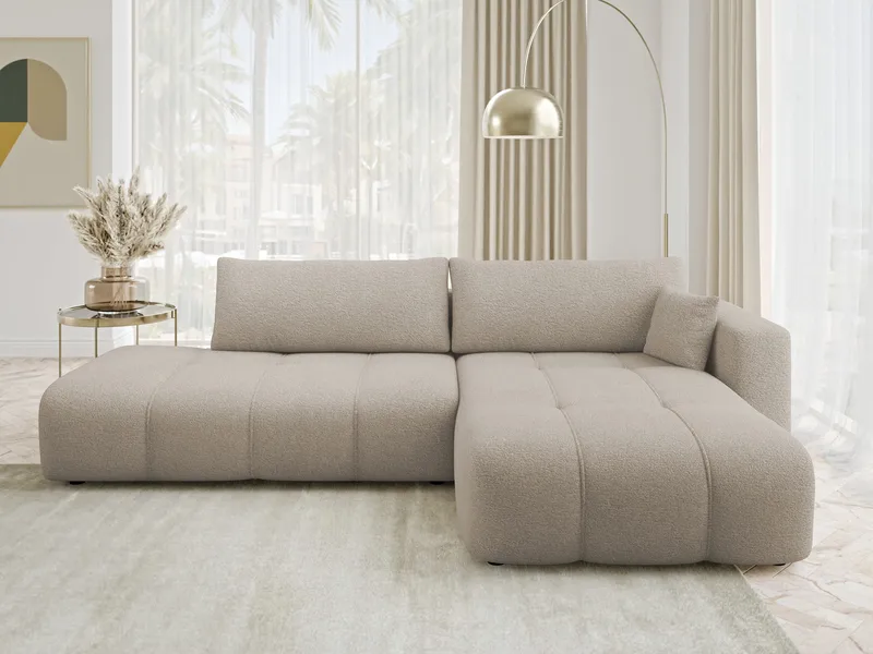 Flo Bäddsoffa med Divan 4-sits - Beige - Möbler - Soffa - Bäddsoffa
