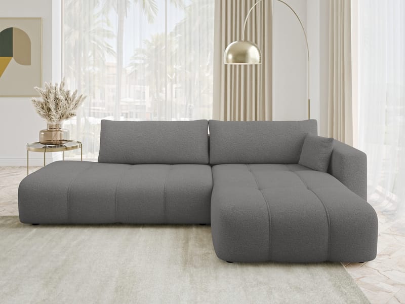 Flo Bäddsoffa med Divan 4-sits - Grå - Möbler - Soffa - Bäddsoffa
