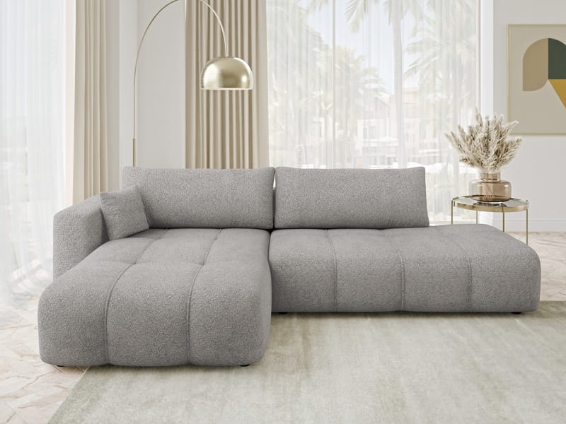 Flo Bäddsoffa med Divan 4-sits - Ljusgrå - Möbler - Soffa - Bäddsoffa