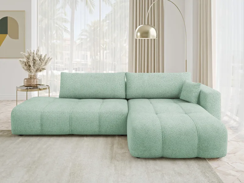 Flo Bäddsoffa med Divan 4-sits - Mintgrön - Möbler - Soffa - Bäddsoffa