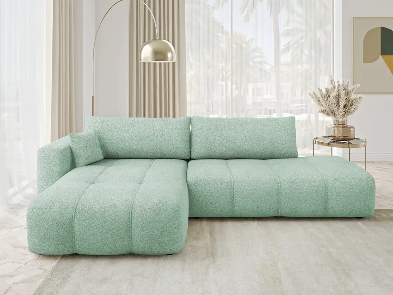 Flo Bäddsoffa med Divan 4-sits - Mintgrön - Möbler - Soffa - Bäddsoffa