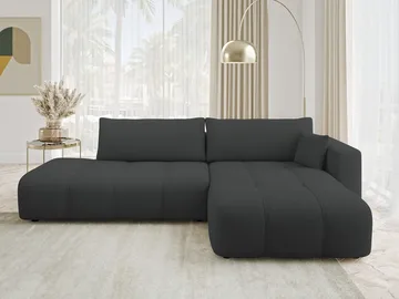 Flo Bäddsoffa med Divan 4-sits - Svart - Möbler - Soffa - Bäddsoffa