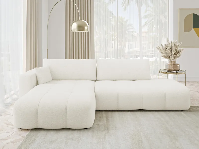 Flo Bäddsoffa med Divan 4-sits - Vit - Möbler - Soffa - Bäddsoffa