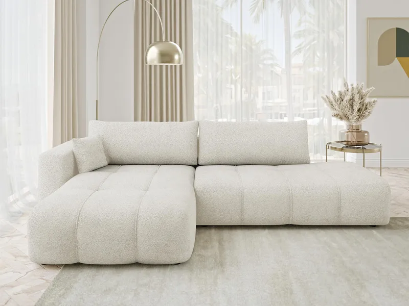 Flo Bäddsoffa med Divan 4-sits - Vit - Möbler - Soffa - Bäddsoffa