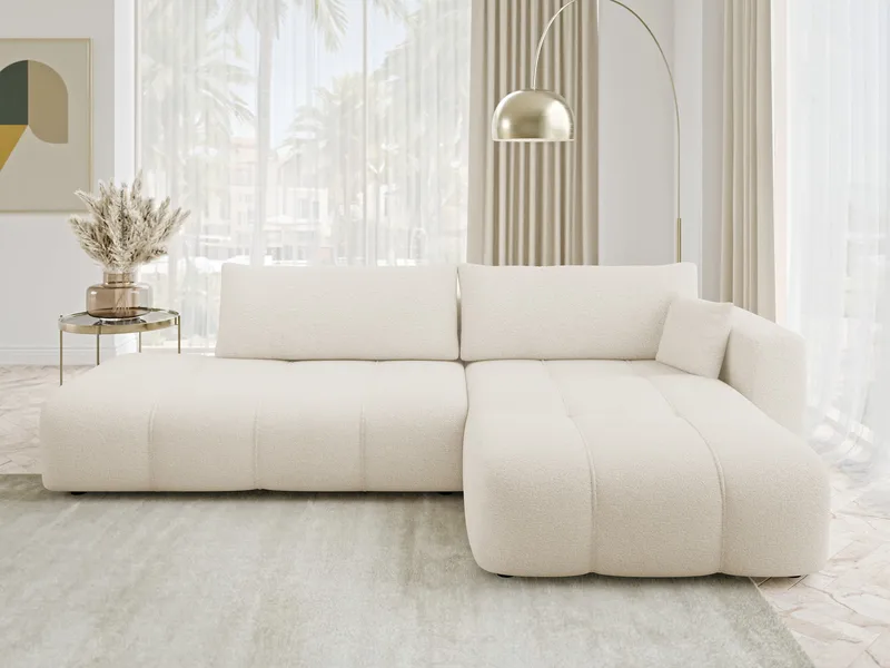 Flo Bäddsoffa med Divan 4-sits - Vit - Möbler - Soffa - Bäddsoffa
