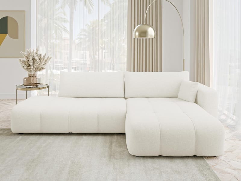 Flo Bäddsoffa med Divan 4-sits - Vit - Möbler - Soffa - Bäddsoffa