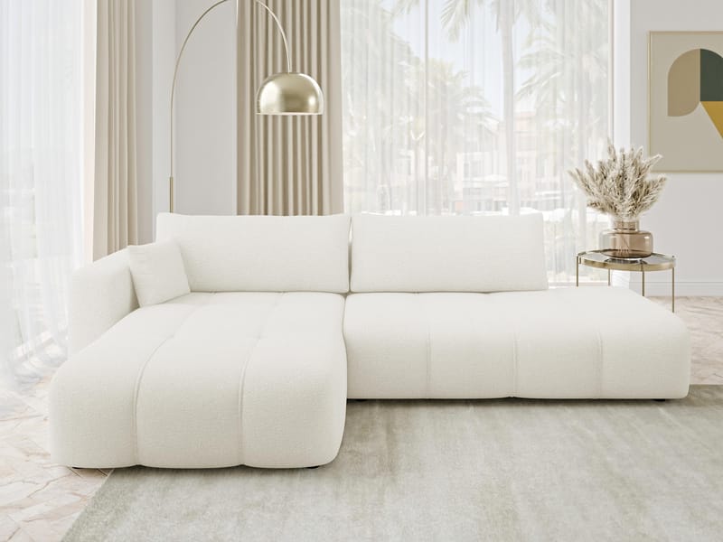 Flo Bäddsoffa med Divan 4-sits - Vit - Möbler - Soffa - Bäddsoffa