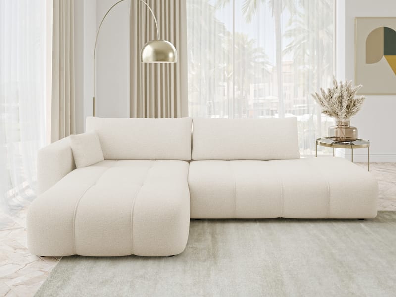 Flo Bäddsoffa med Divan 4-sits - Vit - Möbler - Soffa - Bäddsoffa