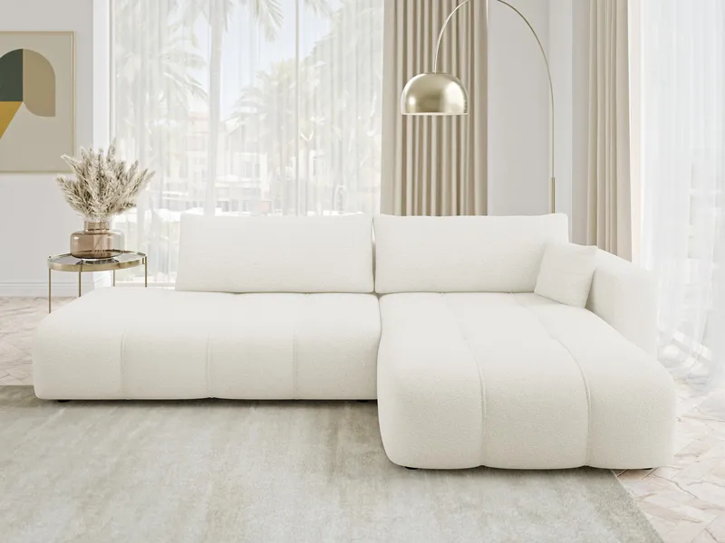 Flo Bäddsoffa med Divan 4-sits - Vit - Möbler - Soffa - Bäddsoffa