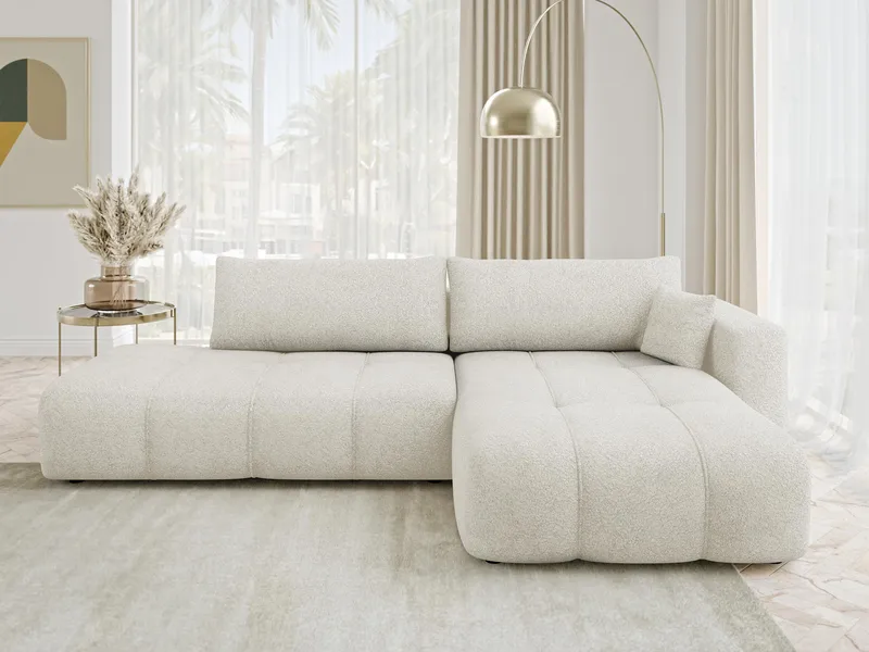 Flo Bäddsoffa med Divan 4-sits - Vit - Möbler - Soffa - Bäddsoffa