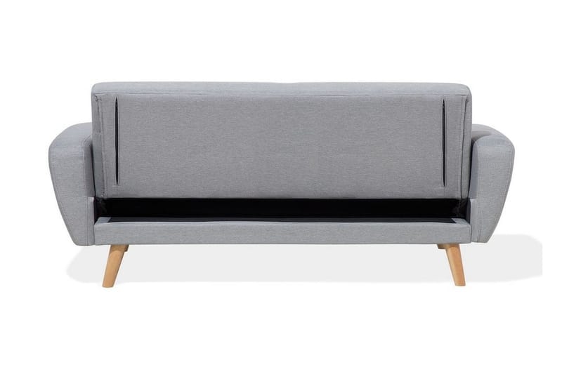Florli 3-sits Fällbar Rektangulär Längsbäddad Bäddsoffa 104x190 cm i Tyg - Grå - Möbler - Soffa - Bäddsoffa