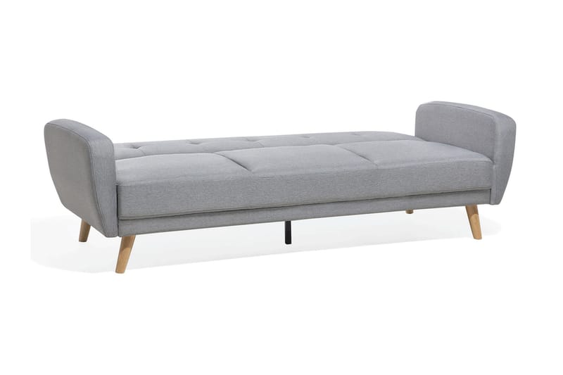 Florli 3-sits Fällbar Rektangulär Längsbäddad Bäddsoffa 104x190 cm i Tyg - Grå - Möbler - Soffa - Bäddsoffa