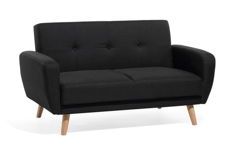 Florli Bäddsoffa 155 cm - Svart - Bäddsoffa