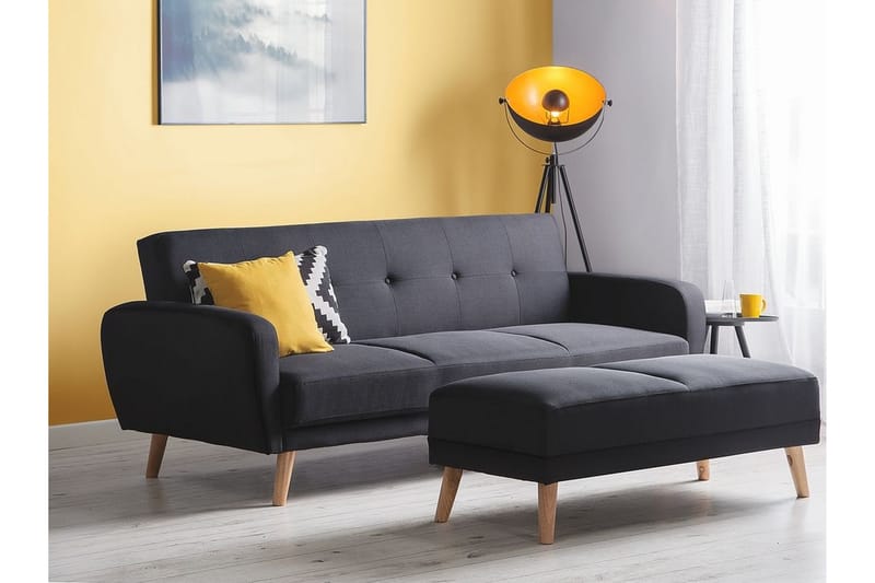 Florli Bäddsoffa 214 cm - Svart - Möbler - Soffa - Bäddsoffa