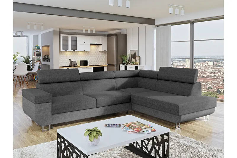 Fonti 3-sits Bäddsoffa - Grå - Möbler - Soffa - Bäddsoffa