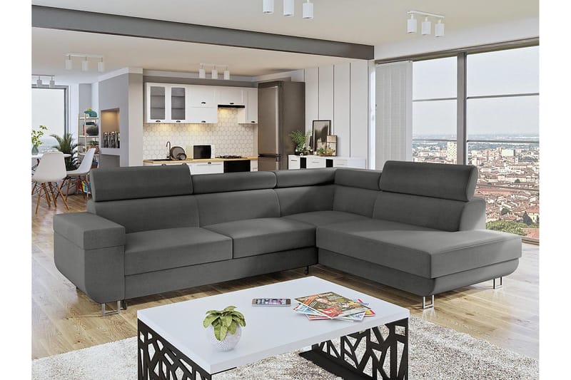 Fonti 3-sits Bäddsoffa Universal - Grå - Möbler - Soffa - Bäddsoffa