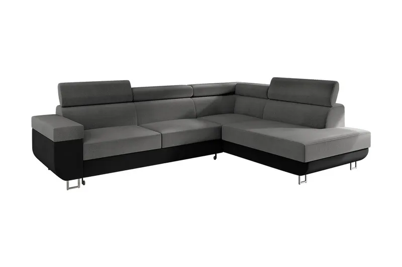 Fonti 3-sits Bäddsoffa Vänster - Grå - Möbler - Soffa - Bäddsoffa