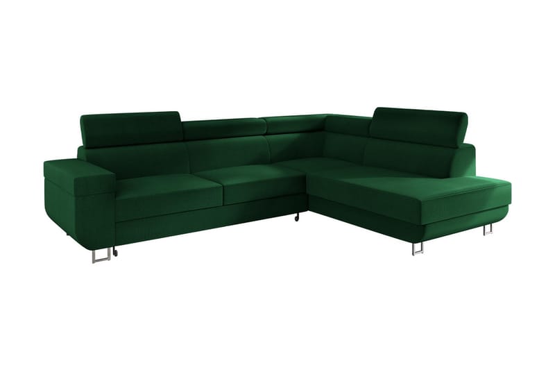 Fonti 3-sits Bäddsoffa Vänster - Grön - Möbler - Soffa - Bäddsoffa