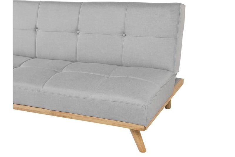 Froya 3-sits Längsbäddad Fällbar Bäddsoffa 100x183 cm i Tyg - Grå - Möbler - Soffa - Bäddsoffa