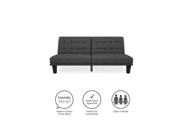 Dexter Futon Grå - Dorel Home - Möbler - Soffa - Bäddsoffa - Futon - Futon soffa