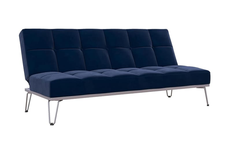 Elle Futon Sammet/Blå - Novogratz - Bäddsoffa - Futon soffa