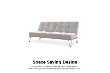 Elle Futon Sammet/Grå - Novogratz - Möbler - Soffa - Bäddsoffa - Futon - Futon soffa