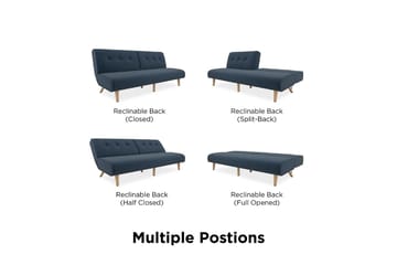 Palm Springs Futon Blå - Novogratz - Möbler - Soffa - Bäddsoffa - Futon - Futon soffa
