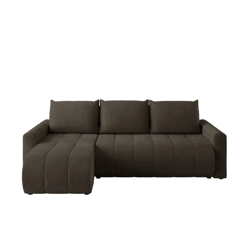 Fynrican 3-sits Bäddsoffa med divan - Polo 877 (mörkbrun) - Möbler - Soffa - Bäddsoffa