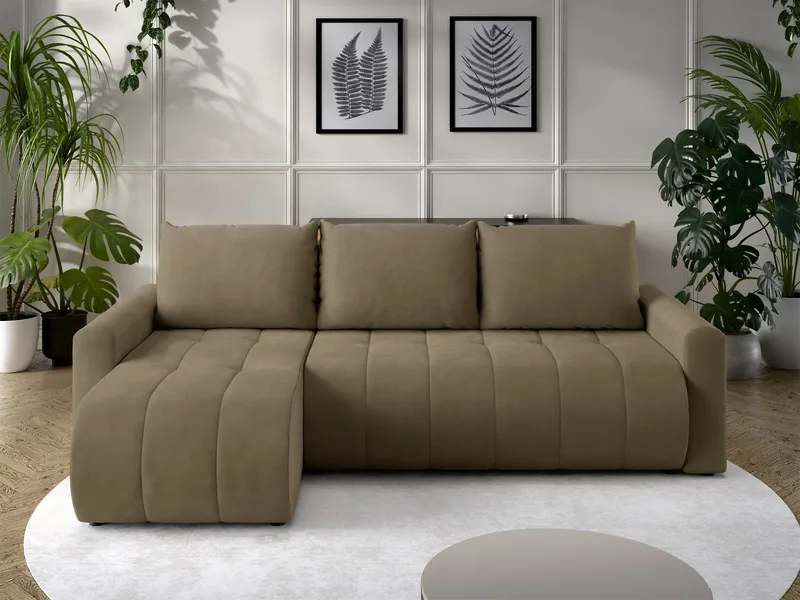 Fynrican 3-sits Bäddsoffa med divan - Polo 875 (brun) - Möbler - Soffa - Bäddsoffa