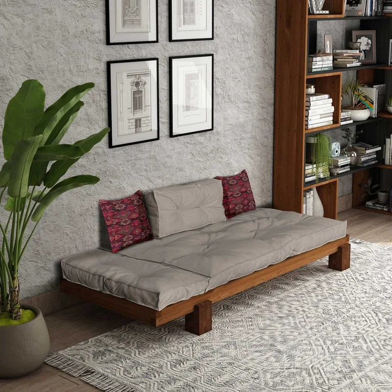 Fynros 2-sits Bäddsoffa - Beige/Natur - Möbler - Soffa - Bäddsoffa