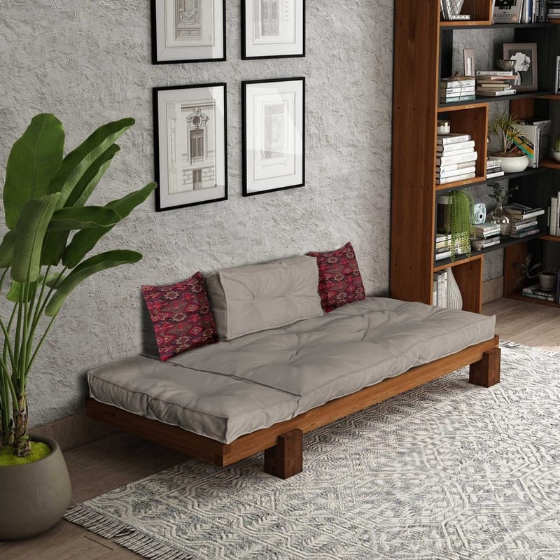 Fynros 2-sits Bäddsoffa - Beige/Natur - Möbler - Soffa - Bäddsoffa