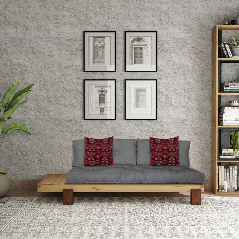 Fynros 2-sits Bäddsoffa - Grå - Möbler - Soffa - Bäddsoffa