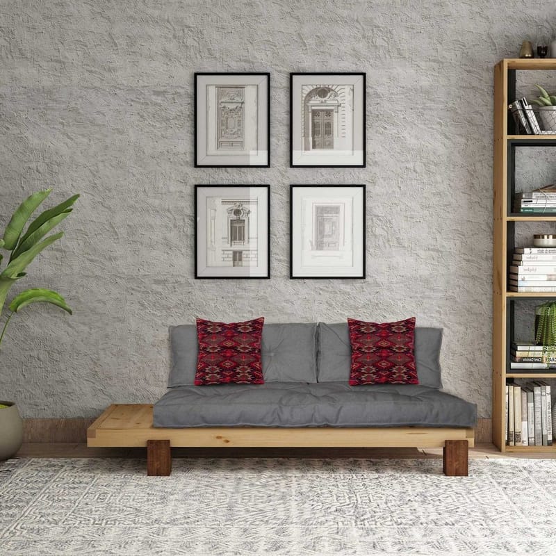 Fynros 2-sits Bäddsoffa - Grå - Möbler - Soffa - Bäddsoffa