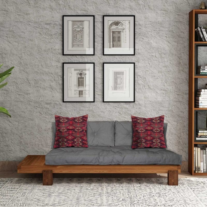 Fynros 2-sits Bäddsoffa - Grå/Natur - Möbler - Soffa - Bäddsoffa