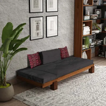 Fynros 2-sits Bäddsoffa - Natur/Antracit - Möbler - Soffa - Bäddsoffa