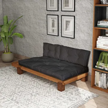 Fynros 2-sits Bäddsoffa - Natur/Antracit - Möbler - Soffa - Bäddsoffa