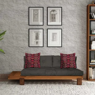 Fynros 2-sits Bäddsoffa - Natur/Antracit - Möbler - Soffa - Bäddsoffa