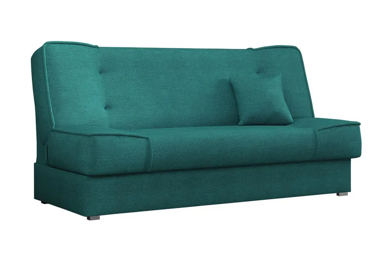 Gabi 4-sits Bäddsoffa 104x175 cm med Förvaring i Tyg, Petrolgrön